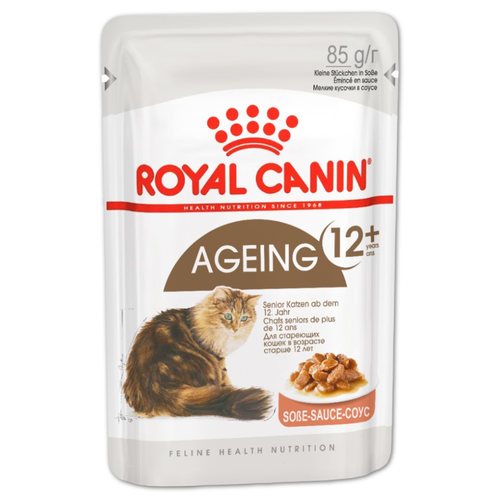 Royal Canin корм консервированный для пожилых кошек 12+ кусочки в соусе
