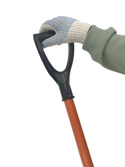 Перчатки х-б 4-х ниточные с ПВХ пачка 5 пар