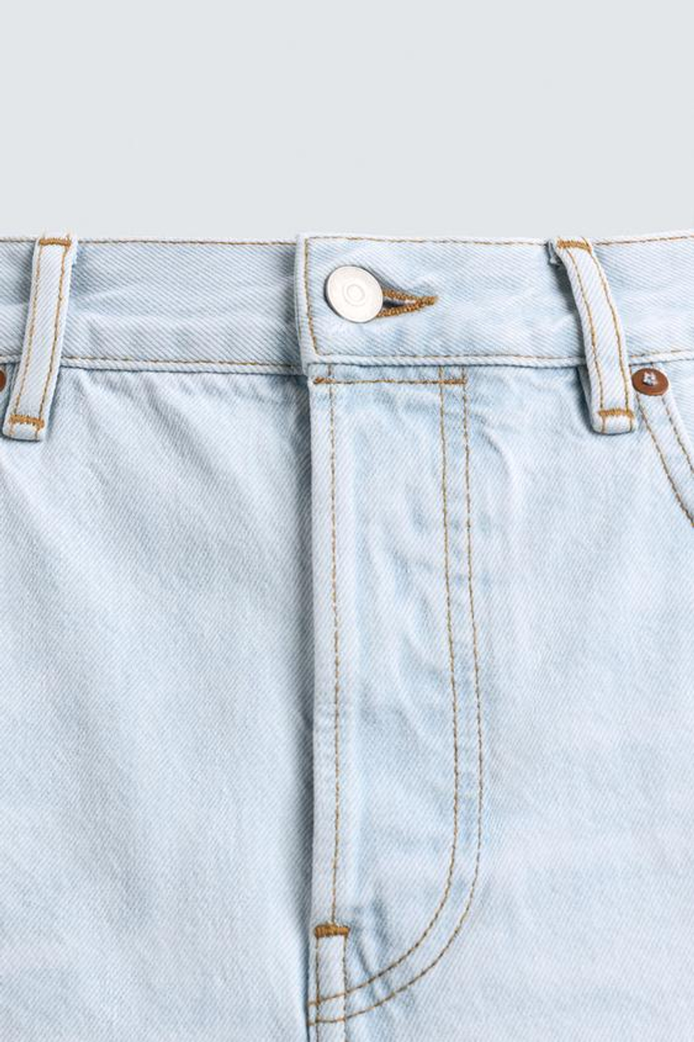 ZARA ДЖИНСЫ STRAIGHT ДЛИНОЙ ДО ЩИКОЛОТКИ, ГОЛУБОЙ