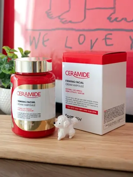 FARMSTAY - КРЕМ ДЛЯ ЛИЦА АМПУЛЬНЫЙ С КЕРАМИДАМИ CERAMIDE FIRMING FACIAL CREAM AMPOULE, 250 ML