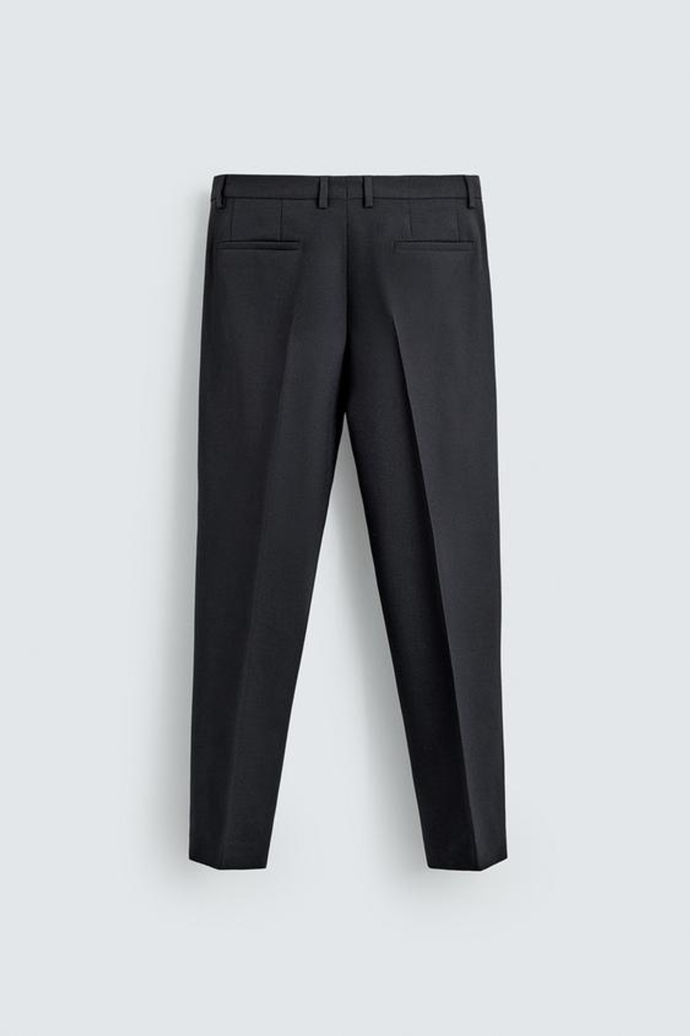 ZARA КОСТЮМНЫЕ БРЮКИ ИЗ 100% ШЕРСТИ, МОРСКОЙ ТЕМНО-СИНИЙ