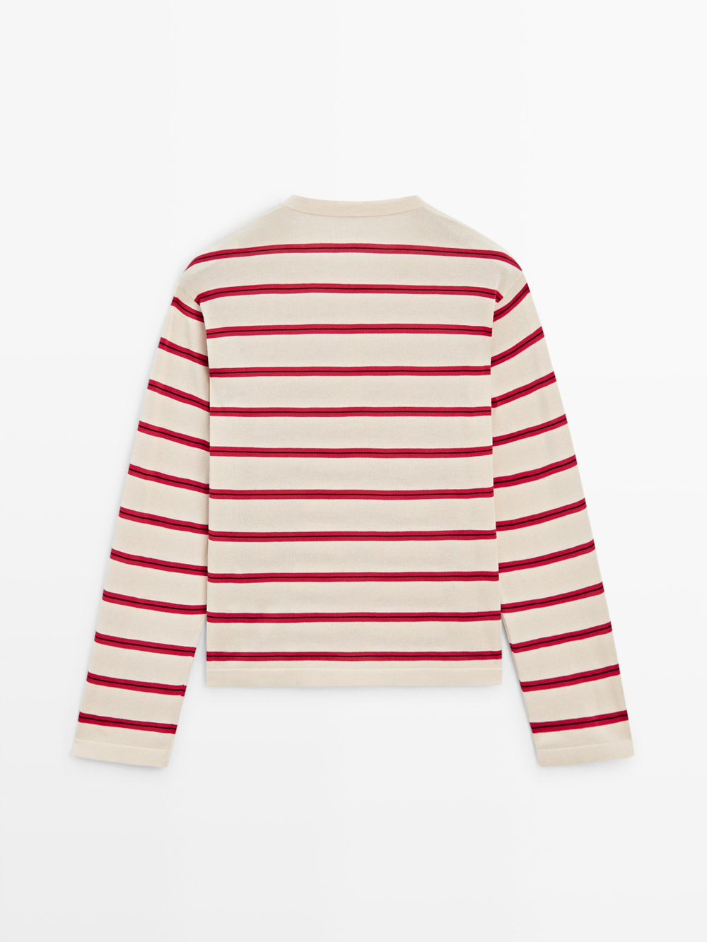 Massimo Dutti Свитер из 100% хлопка, красный