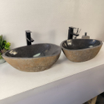 Раковина из речного камня ПАРА! RS-65346 52*33*16 0866