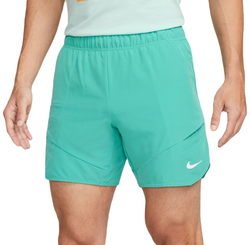 Мужские теннисные шорты Nike Dri-Fit Advantage Short 7in - washed teal/lime blast/white