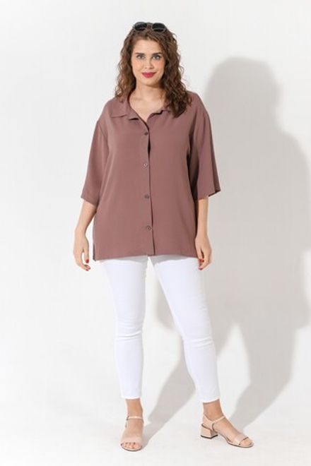 Блуза Жаркий сезон-1 Виотекс КОФЕЙНЫЙ