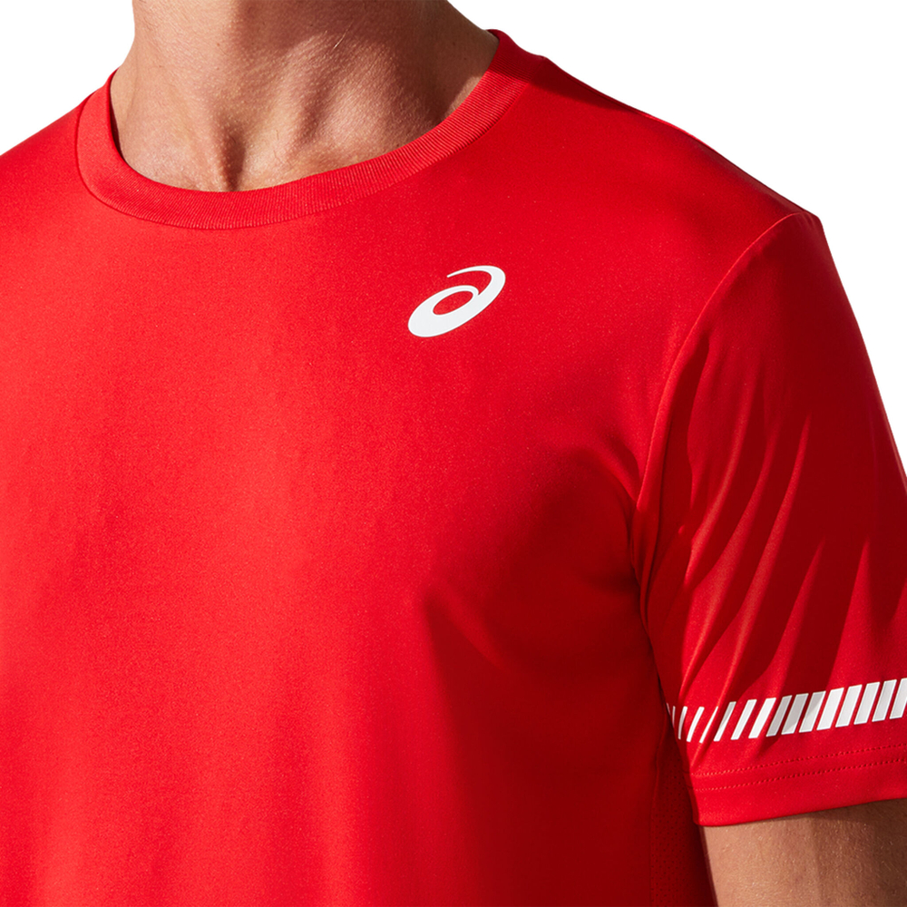 Мужское теннисное поло ASICS T-Shirt Men - Red, White