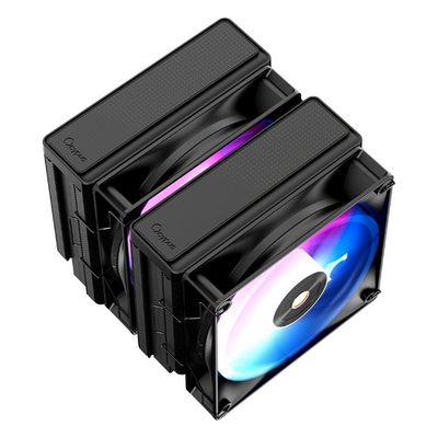 Кулер для процессора Ocypus Delta A62 BK ARGB, 2x120mm ARGB FAN, 6 PIPES, 4-PIN PWM, 500-2000 RPM, 29DBA