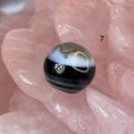 54635  Агат черный глазковый Бусина 12мм