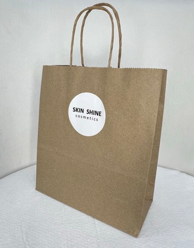 Крафт пакет с логотипом SKIN SHINE