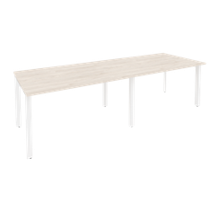 Onix Стол переговорный O.MP-PRG-2.3 Денвер Светлый/Металл Белый 2760*980*750