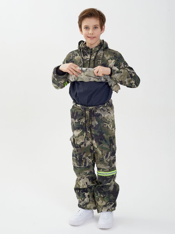 Костюм летний Антигнус-Детский ткань Твил-Пич цвет Зеленый питон