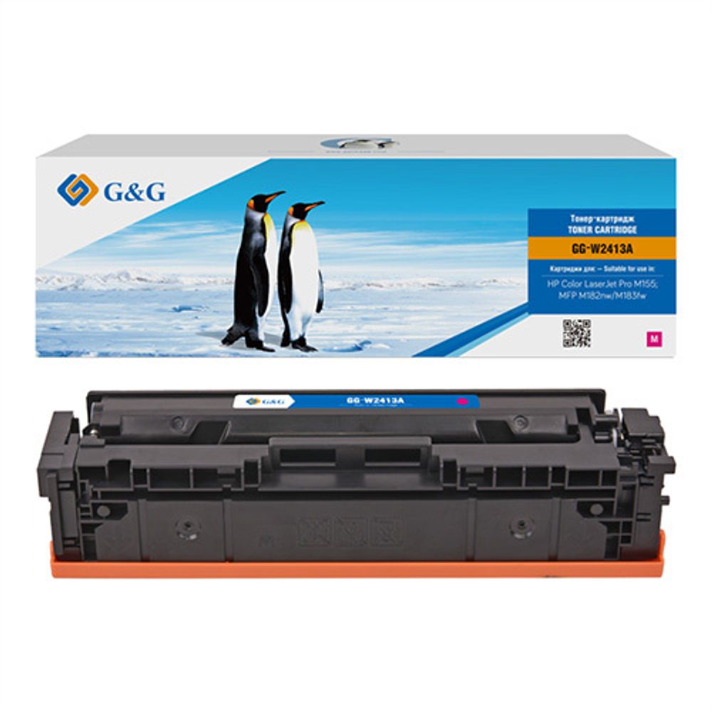 Картридж G&amp;G, аналог HP W2413A/216A красный 0,85K с чипом