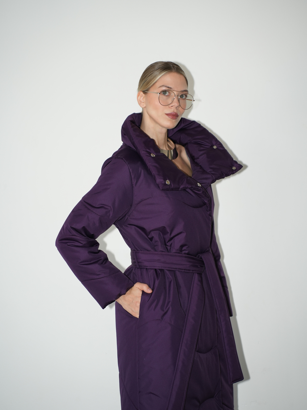 Пуховик "Мерзлячка" в баклажане