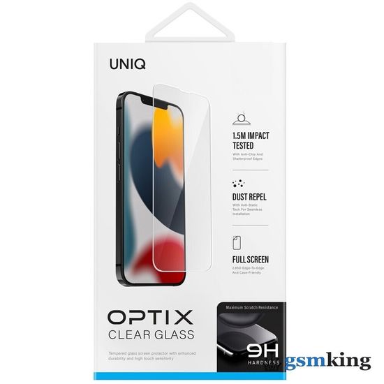 Uniq OPTIX CLEAR Tempered Glass Screen for IPhone 14 | 15 Pro