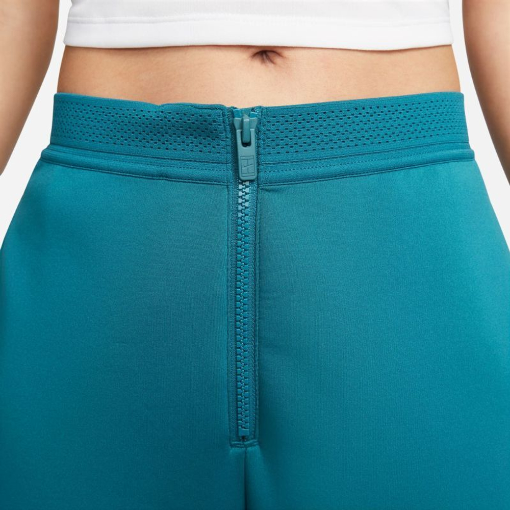 Женские теннисные брюки Nike Court Dri-Fit Basic Heritage Pants - green abyss