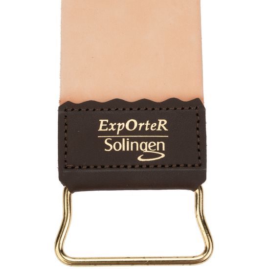 Ремень для опасной бритвы Exporter Solingen 155 Ri messing