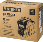 STEHER 1200 Вт, инверторный генератор (GI-1500)