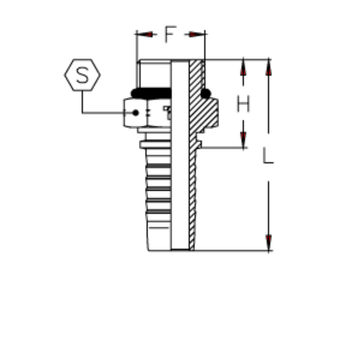 Фитинг DN 20 SAE J516 (Ш) 1.1/16