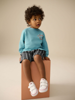 Толстовка и шорты в комплекте для мальчика Next E60-717, Голубой, Черный