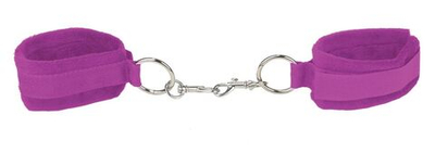 Фиолетовые наручники Velcro Cuffs Purple (Цвет: фиолетовый)