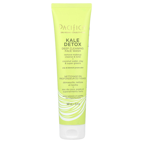 Pacifica, Kale Detox, глубоко очищающее средство для умывания, 147 мл (5 жидк. унц.)