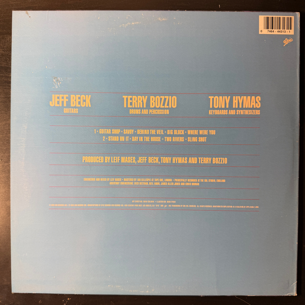 Jeff Beck With Terry Bozzio And Tony Hymas ‎– Jeff Beck's Guitar Shop (США 1989г.) Т