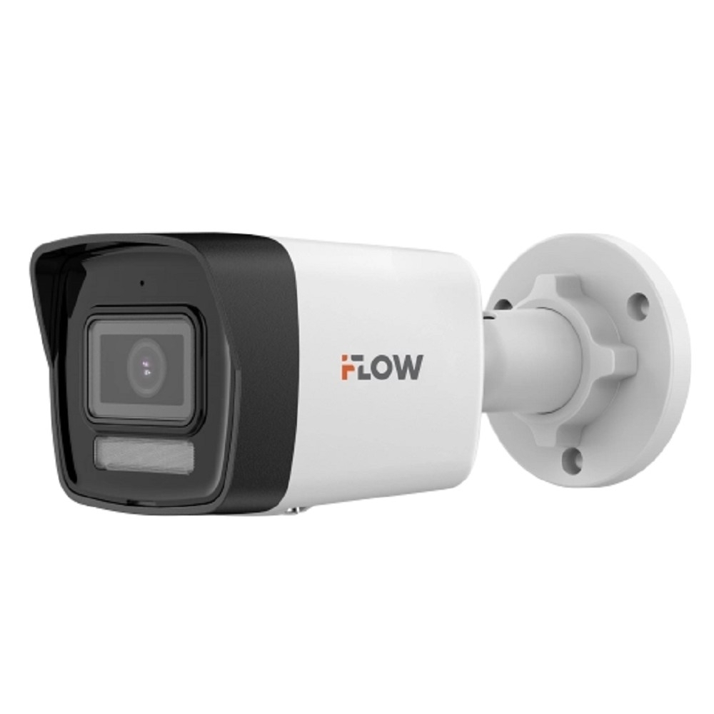 Камера видеонаблюдения iFLOW F-IC-1142CM(2.8mm) Eco 4Мп уличная цилиндрическая IP-камера с гибридной Smart-подсветкой и встроенным микрофоном