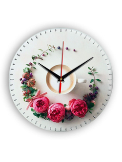Настенные часы Чашка coffee floral circle 5