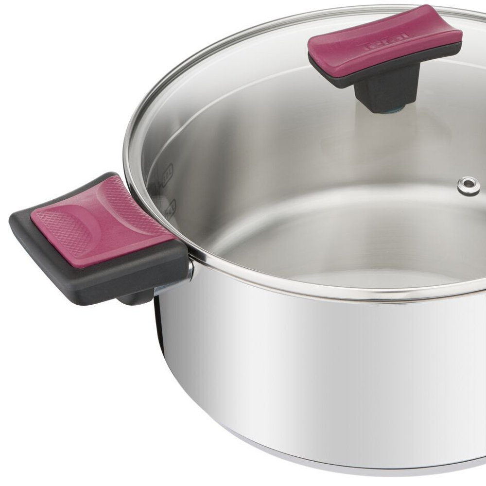 Кастрюля с крышкой Tefal Cook&Clip 5л 24см G7234674