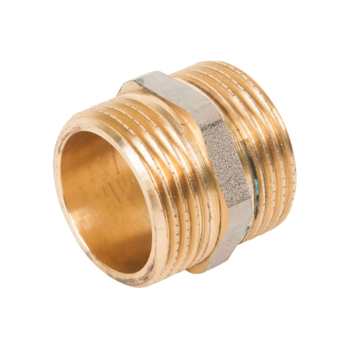 Ниппель латунный наружная резьба 1"