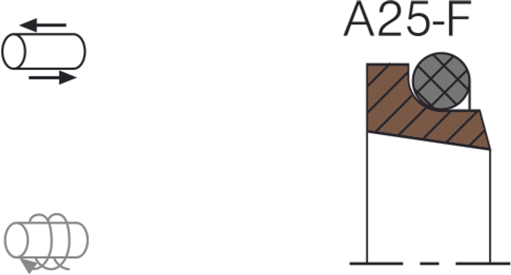 Грязесъемник A25-F 70x80x7.5