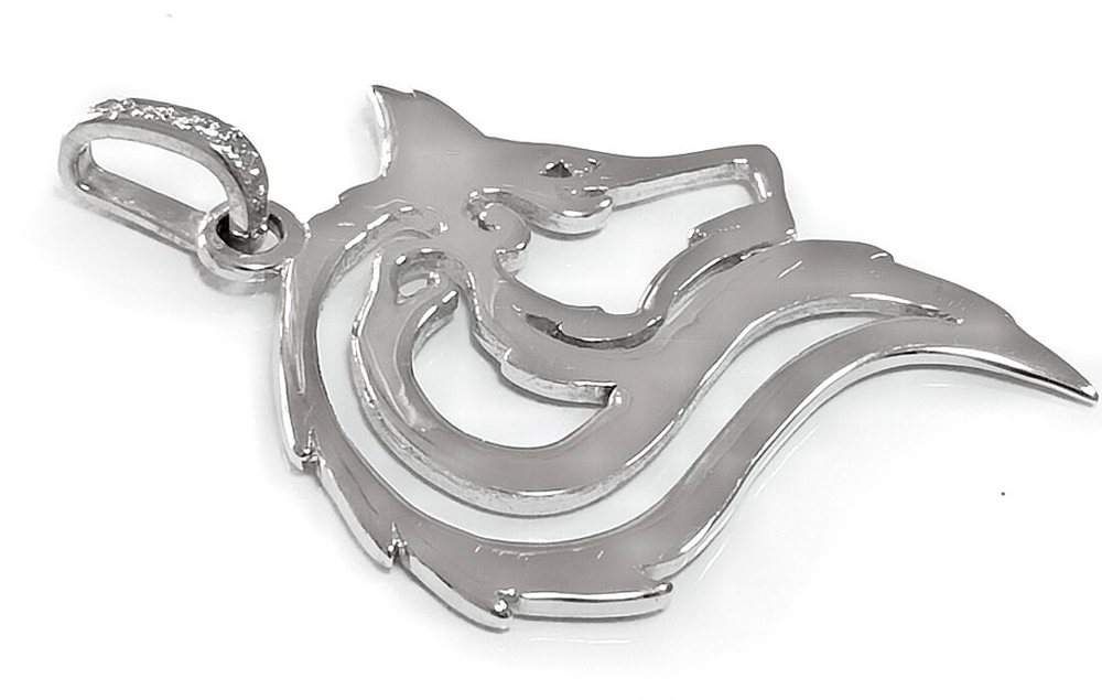 Подвеска ювелирная, серебро, с фианитами