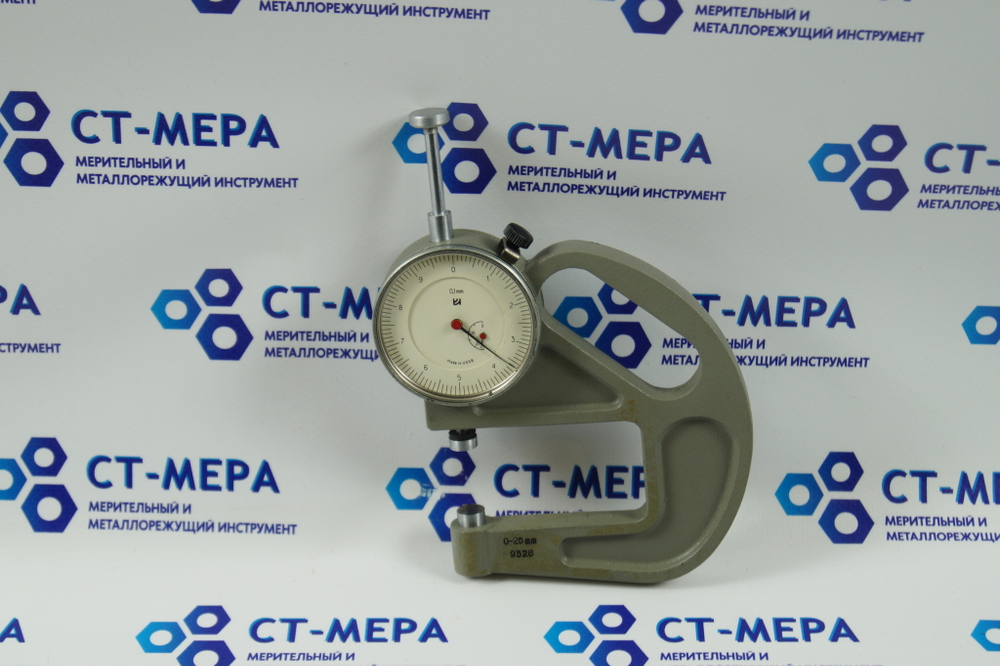 Толщиномер ТР-25-60Б (0-25мм.) Цена деления 0.1мм. ГОСТ 11358-74