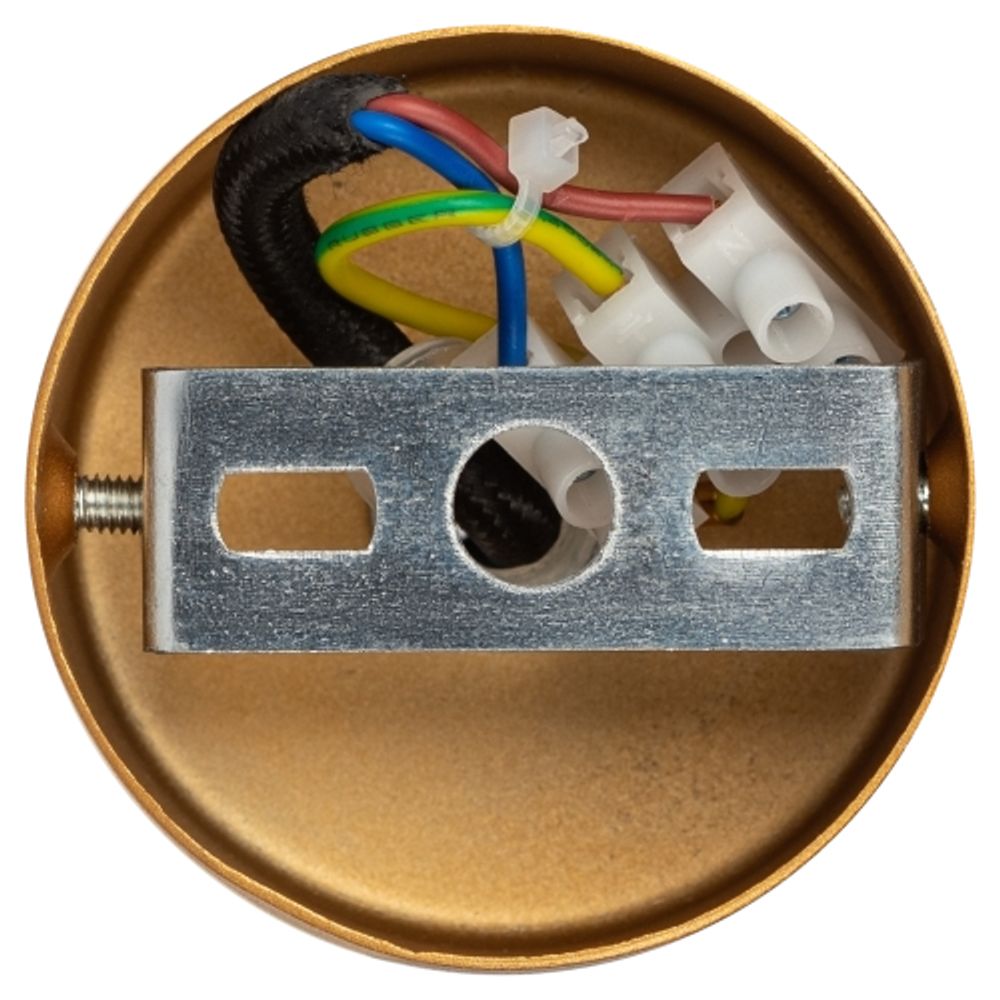 Светильник подвесной (подвес) ЭРА PL15 GD MR16 GU10 потолочный цилиндр золото | Подвесные светильники