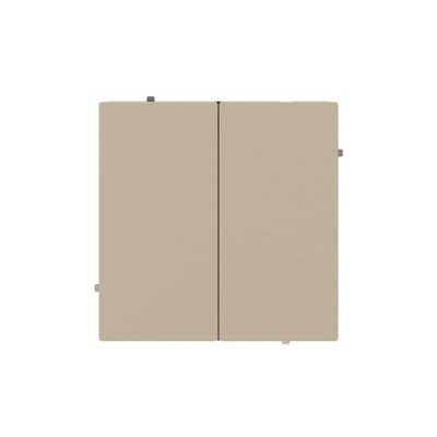 Переключатель двухклавишный, KANT, ванильный марципан