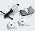 Приспособление для утапливания поршней тормозного цилиндра, инструмент съемник тормозных колодок, набор обслуживания для сведения цилиндров, ключ для вкручивания / вдавливания поршня, суппортов