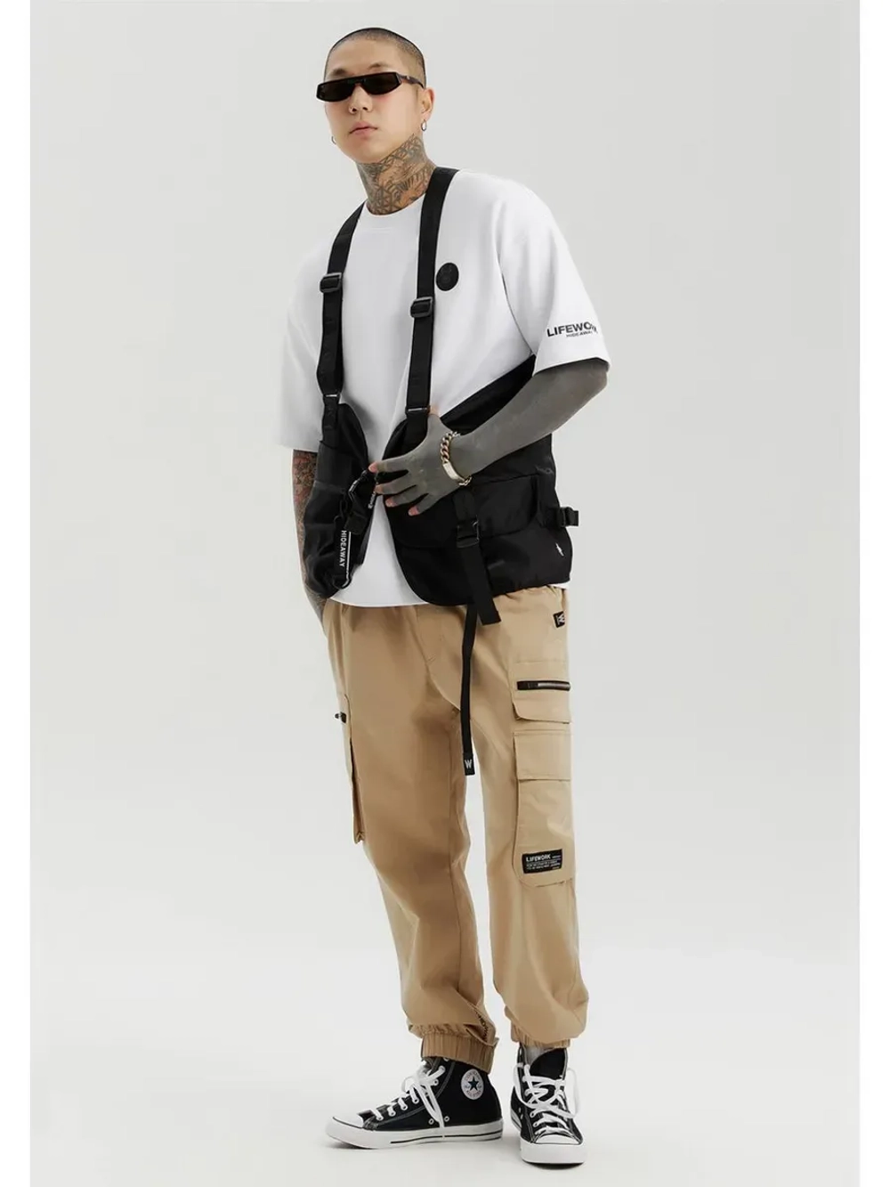 Брюки-карго на молнии