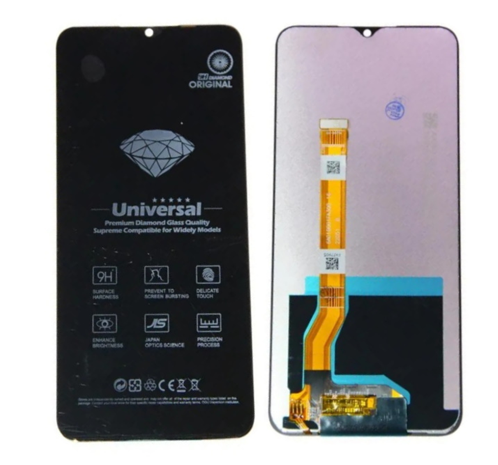 Дисплей для OPPO A17k с тачскрином Черный