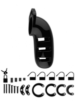 Черный мужской пояс верности Cock Cage Model 06 Chastity (Цвет: черный)