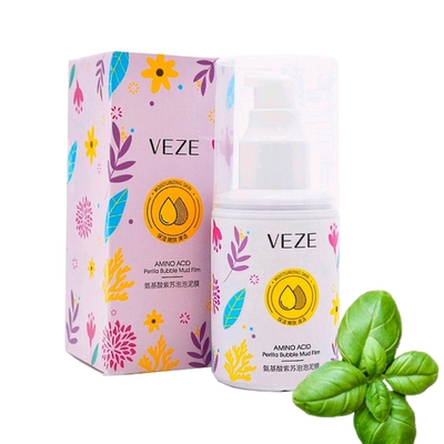 Кислородная пенящаяся маска для лица с базиликом и центеллой VEZE, 50 гр.