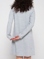 Теплое домашнее платье-сорочка (Размер: M) (Цвет: серый)