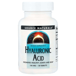 Source Naturals, Гиалуроновая кислота, 100 мг, 30 таблеток
