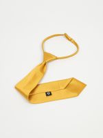 Галстук с фиксатором "Горчица"