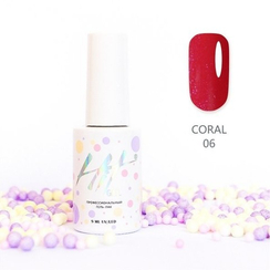 Гель-лак ТМ "HIT gel" №06 Coral, 9 мл