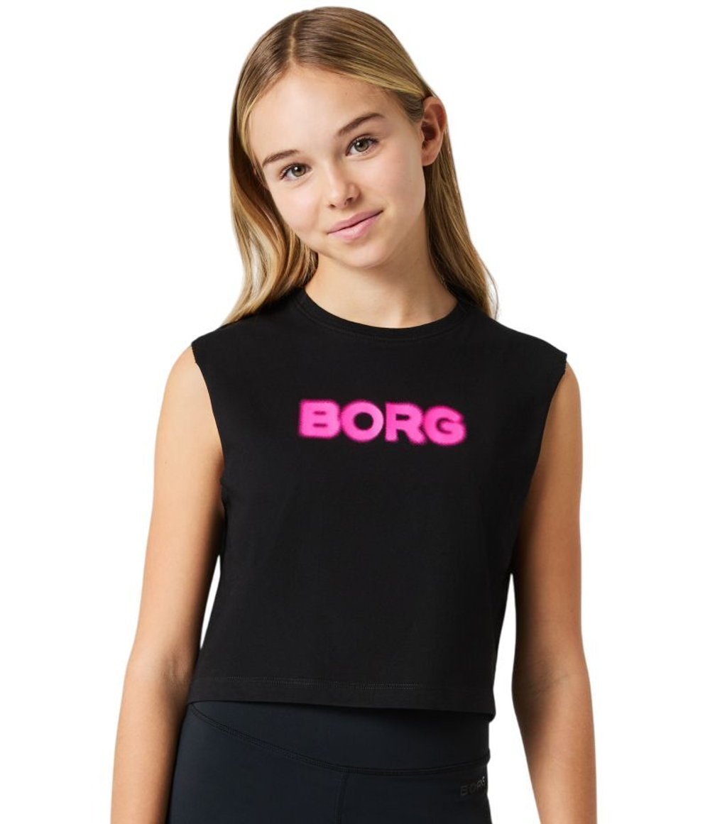 Футболка для девочки Bj_rn Borg Cropped Tank - black beauty