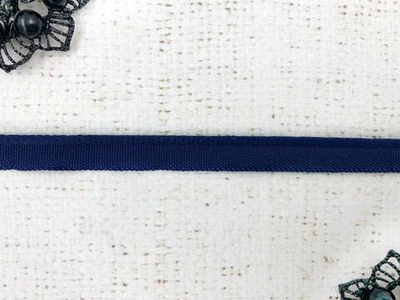 Лента отделочная кант, ш. 1,1 см, пр-во Латвия, тёмно-синий