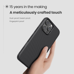 Чехол противоударный от Nillkin c поддержкой зарядки MagSafe для iPhone 16 Pro, серия Super Frosted Shield Pro Magnetic Case