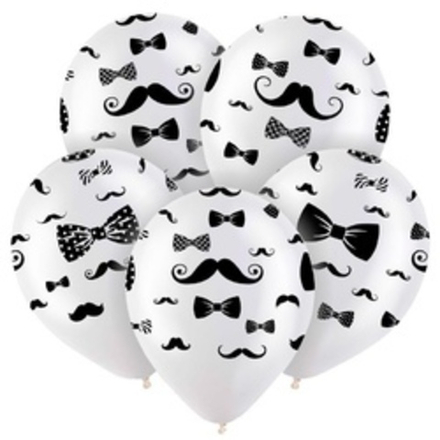 Шар (12"/30 см) Джентельмен, Прозрачный Кристал, 5 ст.