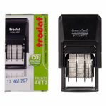 Датер-мини месяц буквами, оттиск 20х3,8 мм, синий, TRODAT 4810, корпус черный