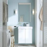 HAVBÄCK / ORRSJÖN Шкаф умывальник с дверцей/глубокая мойка/кран ИКЕА